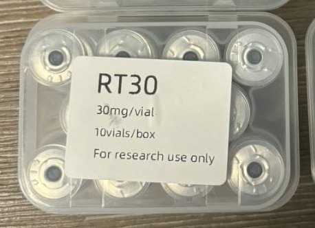 Retatrutide — 30mg*10vials, owner-supplied package photograph.