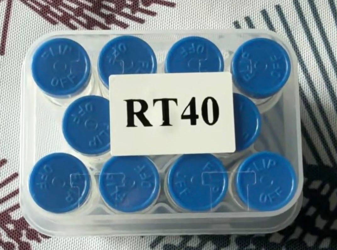 Retatrutide — 40mg*10vials, owner-supplied package photograph.