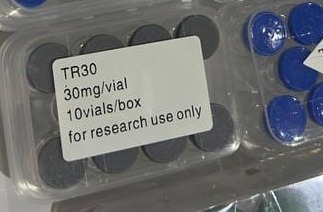 Tirzepatide — 30mg*10vials, owner-supplied package photograph.